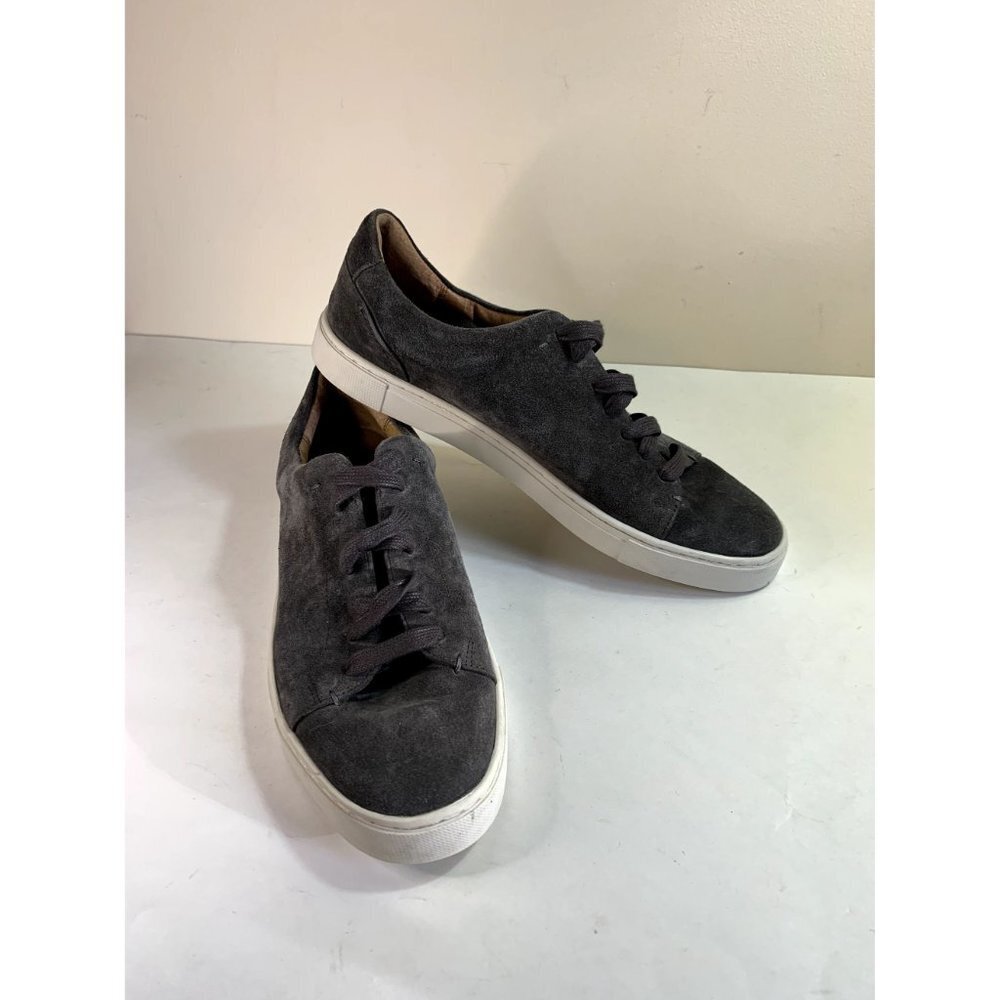 FRYE "Ivy" Low Lace Sneaker Shoe in Gray Suede 10 M